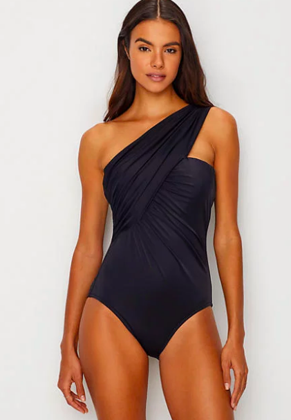 This is by Magicsuit and has underwire for those who need that extra support. I think this is such a beautiful, feminine suit and it also comes in a lovely fuchsia shade.