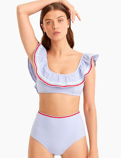 Super cute. also comes in navy and I love the high waisted bottom with it.
