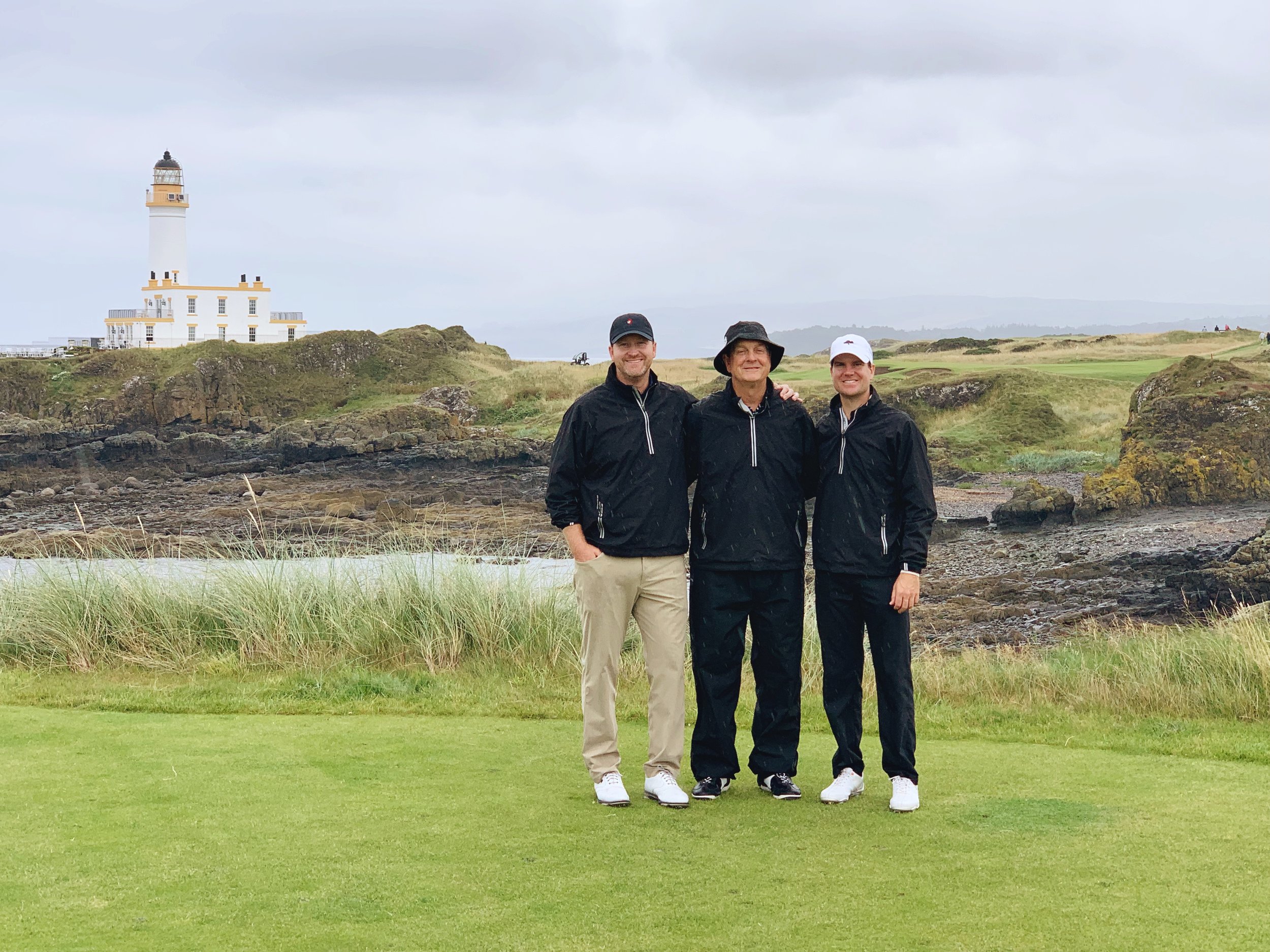 My husband and his dad &amp; brother at Turnberry