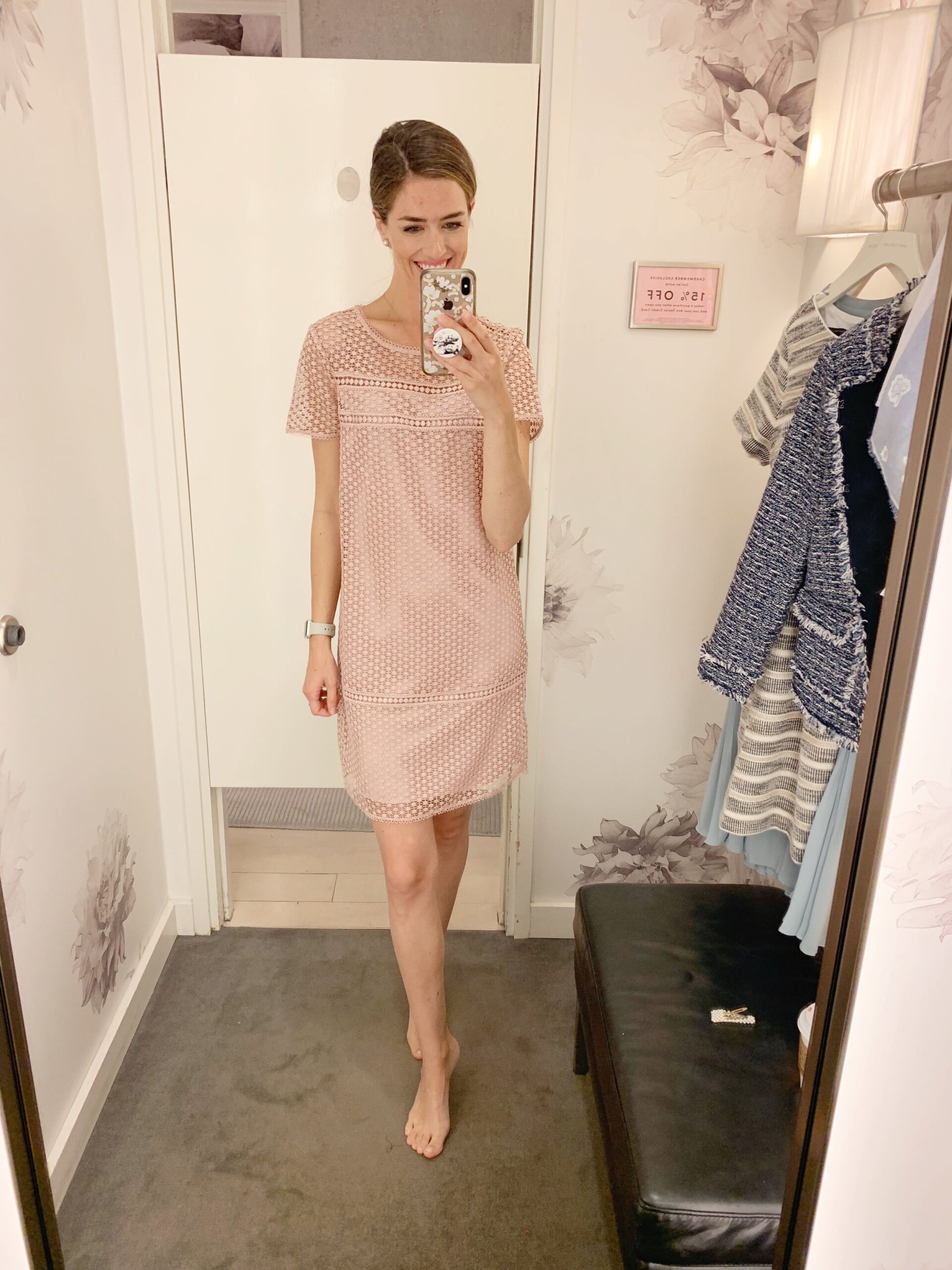 This dusty rose color is so feminine and I think this would be such a great wedding guest dress. It does run generous in size so I would size down if you prefer it to be more fitted. Sale price is $142 plus the additional 50%/60%/70% off depending o…